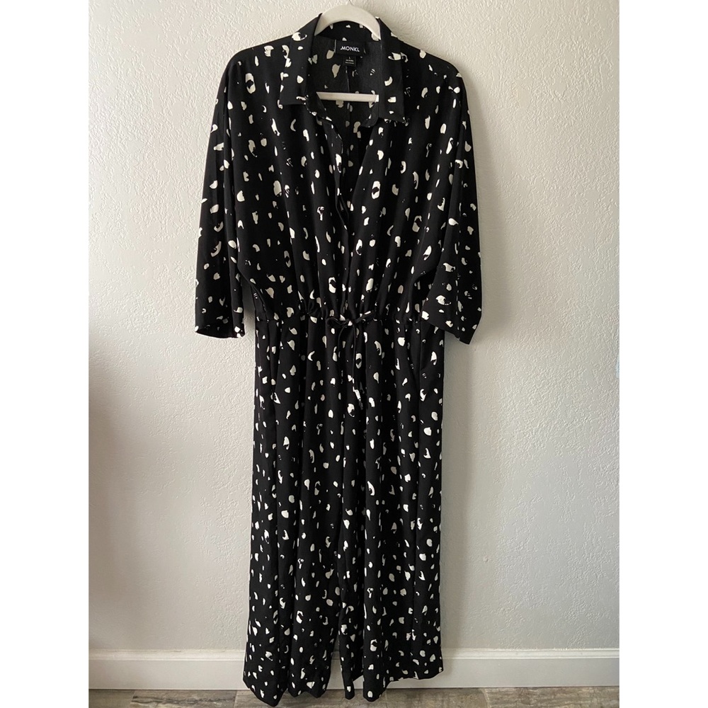ASOS Monki B&W Printed Jumpsuit L / XL